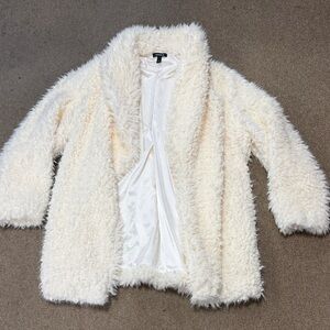 torrid Cream Faux Fur Lined Jacket